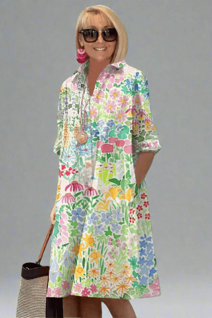 Nadine – Luxurious floral summer dress for an effortless style
