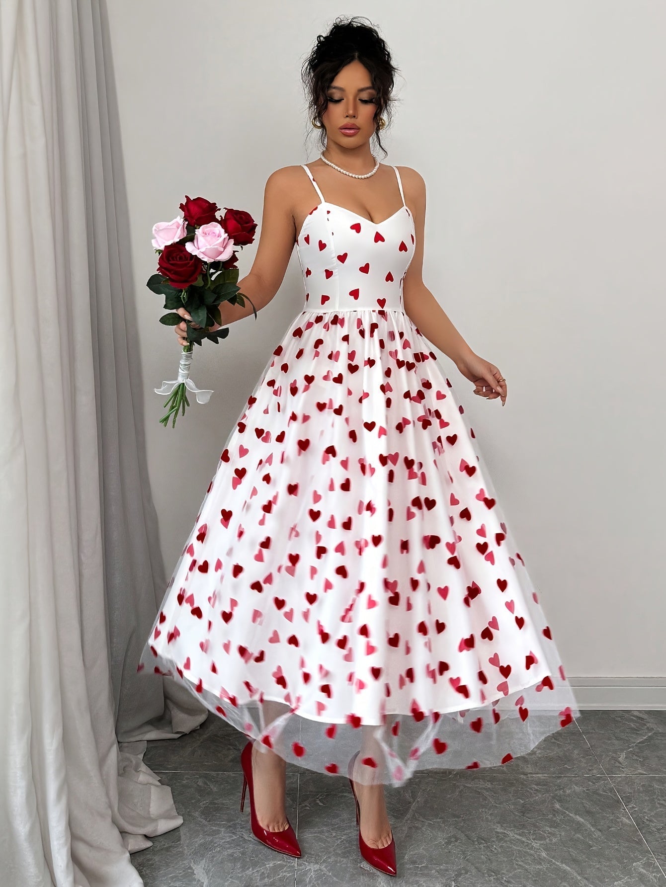 Amora Heart Slip Dress