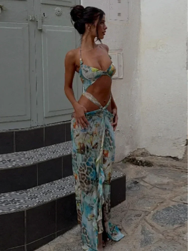 Zariah | Slim Fit Halter Robe Dress