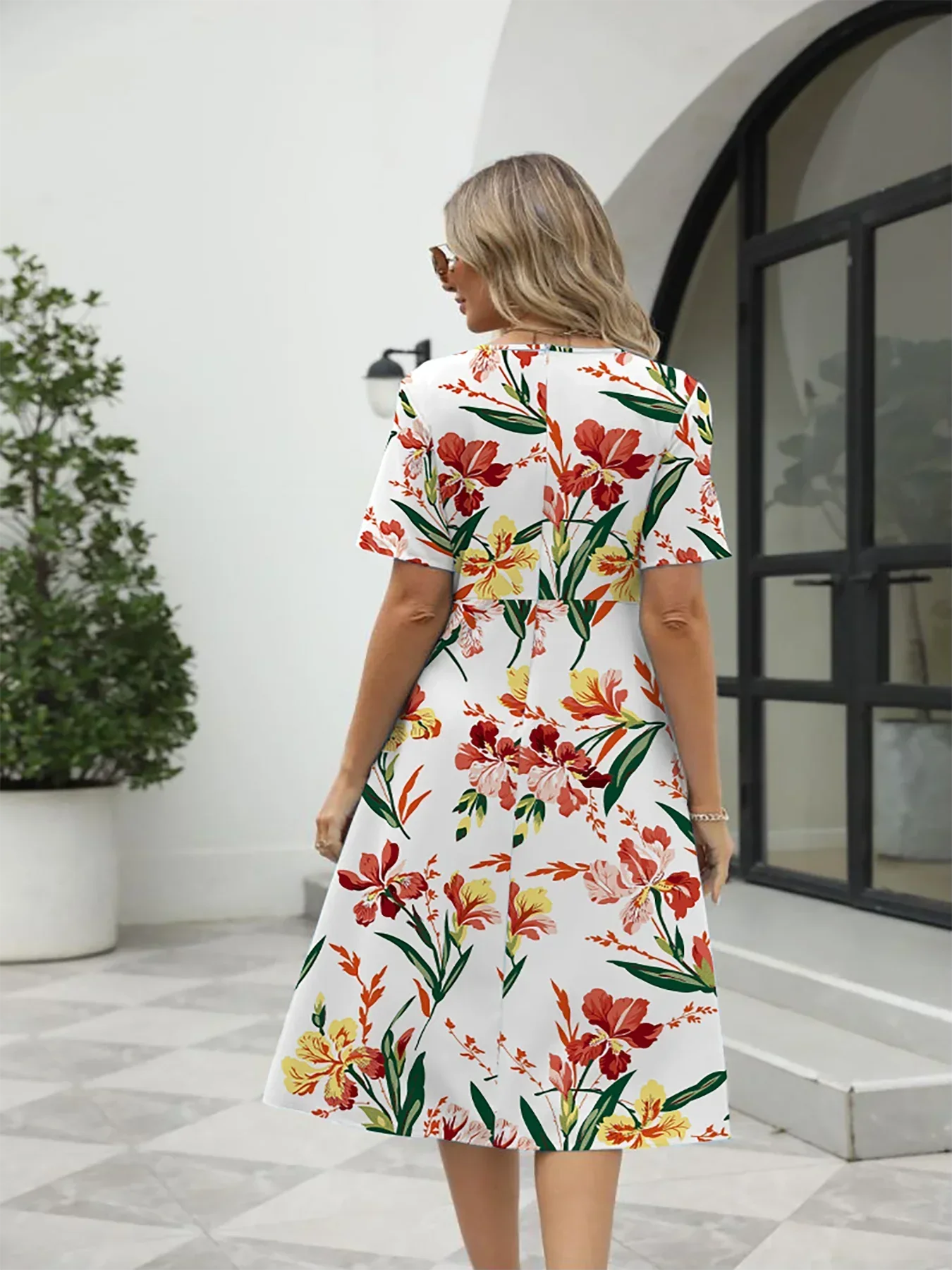 Nuvella™ Printed Zipper Summer Dress (Almost sold out)