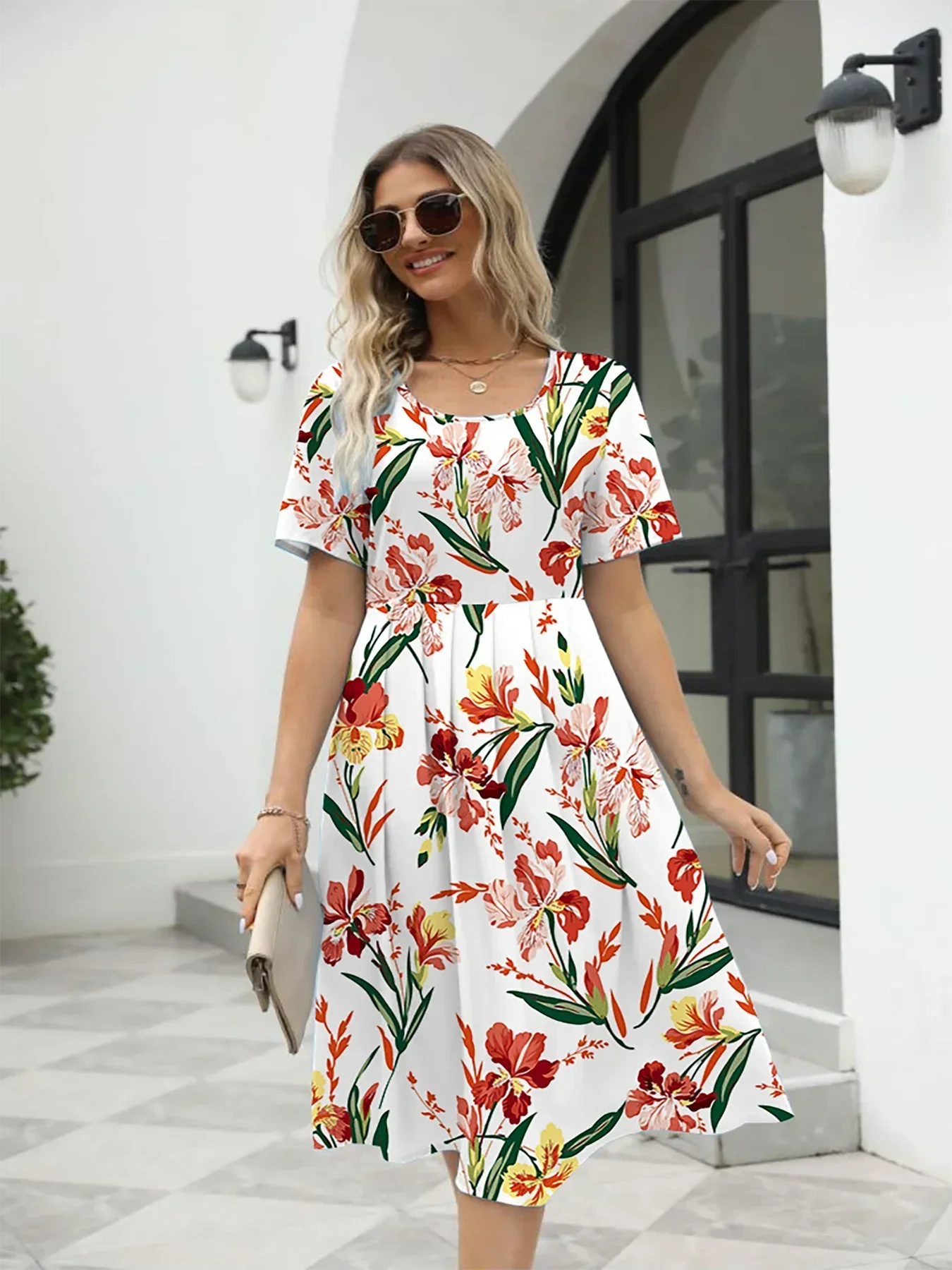 Nuvella™ Printed Zipper Summer Dress (Almost sold out)