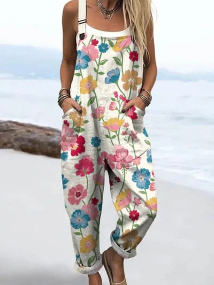 Naomie - Breezy Vintage-Inspired Jumpsuit
