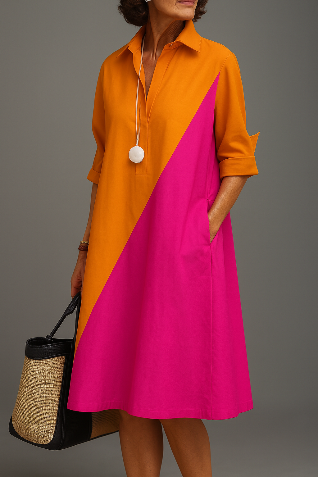 Helene – Elegant Midi Dress for Effortless Sophistication