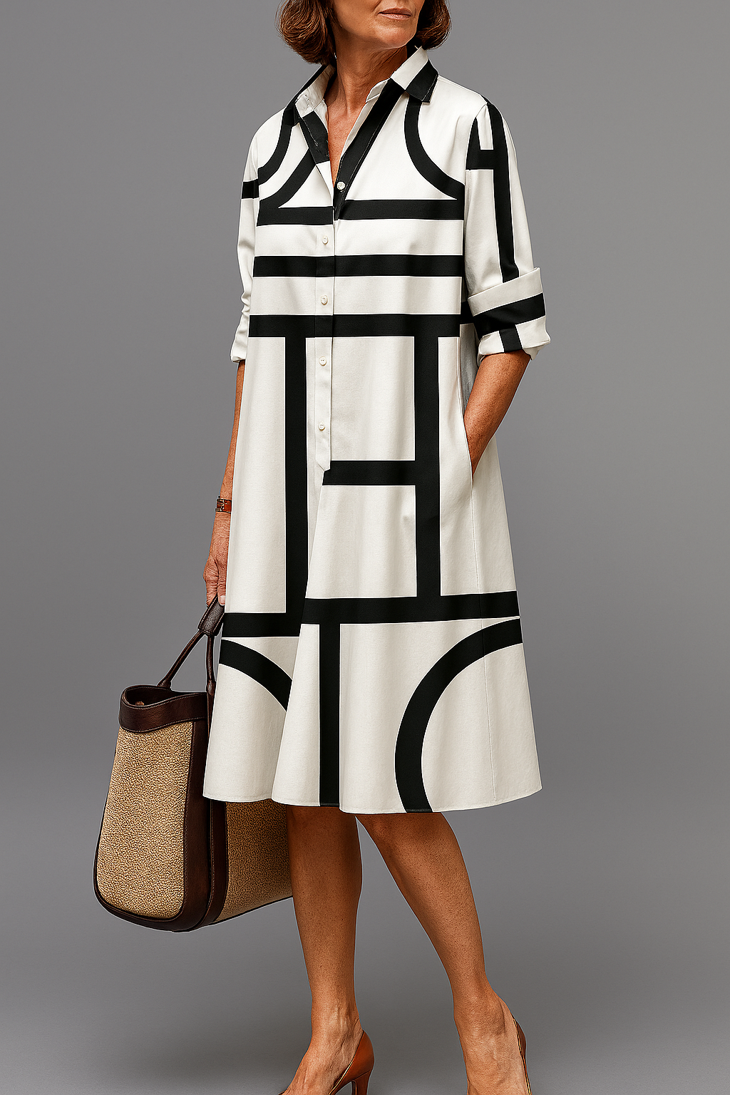 Brigitte – Luxury Midi Dress for Effortless Elegance