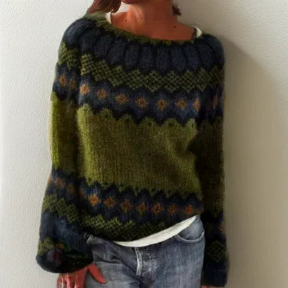 Silvia - Elegant Geometric Sweater