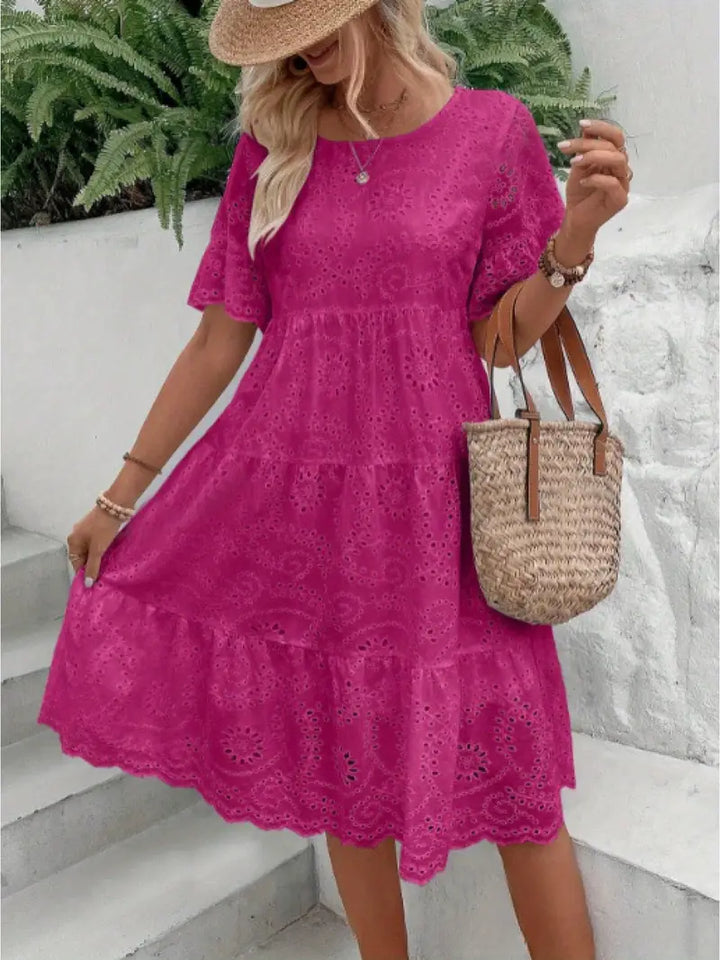 Victoria | Lace A-Line Mini Dress
