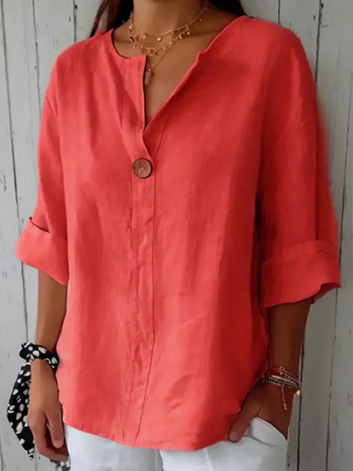 Jessa™ | Relaxed V-Neck Blouse