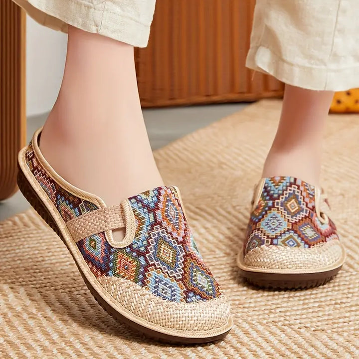 Avery™ - Retro Plaid Slip-On Loafers