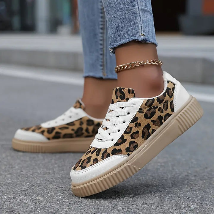 Aubrey™ - Breathable Leopard Print Sneakers