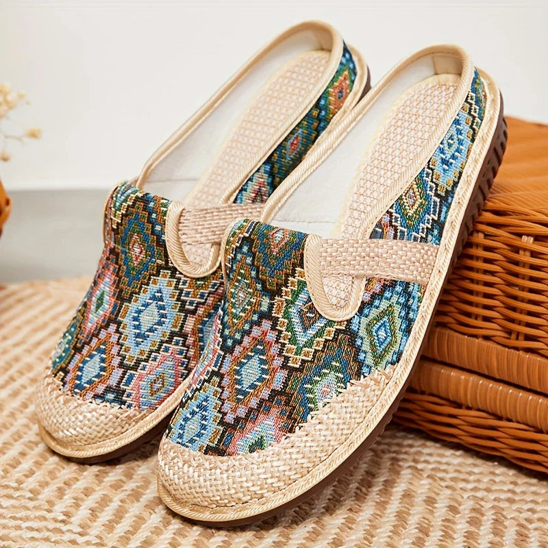 Avery™ - Retro Plaid Slip-On Loafers