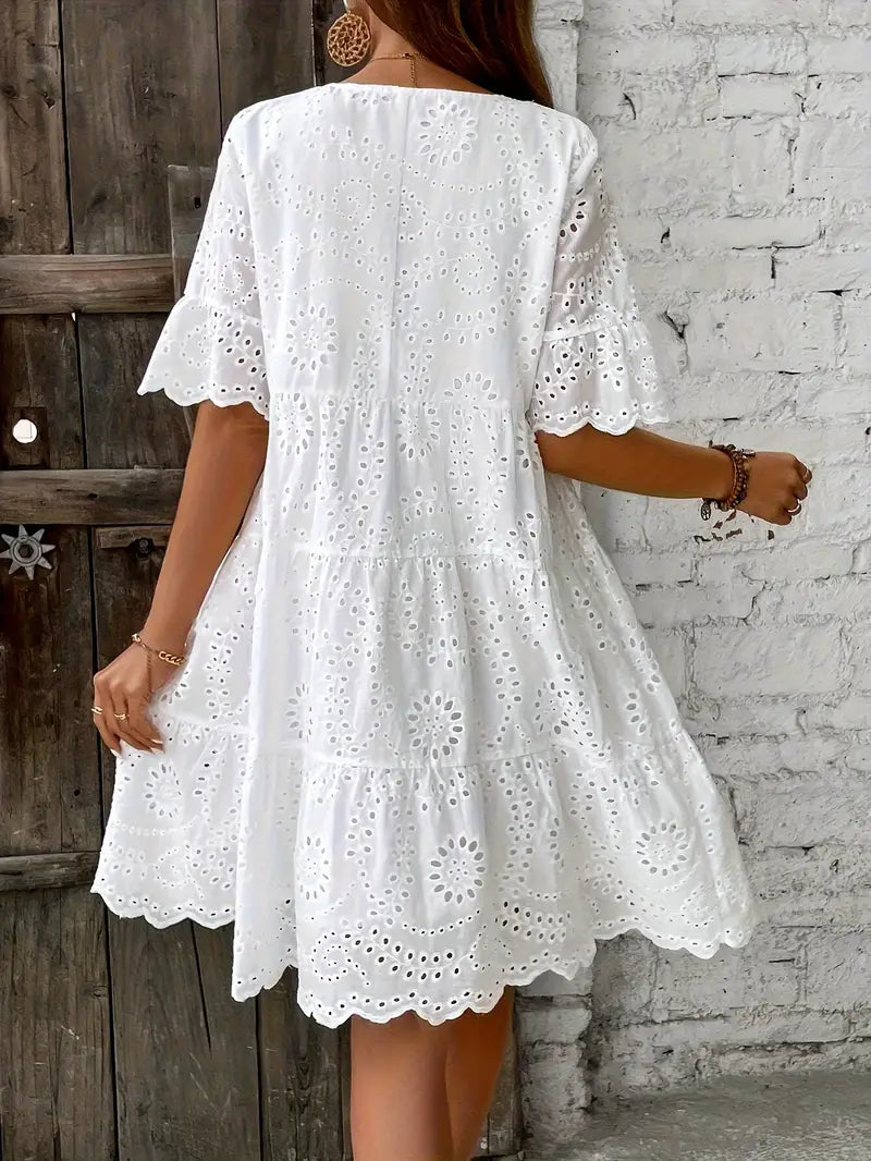 Victoria | Lace A-Line Mini Dress