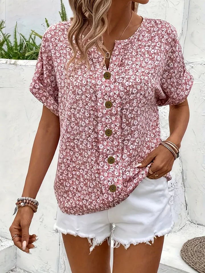 Brigitte – charming floral blouse