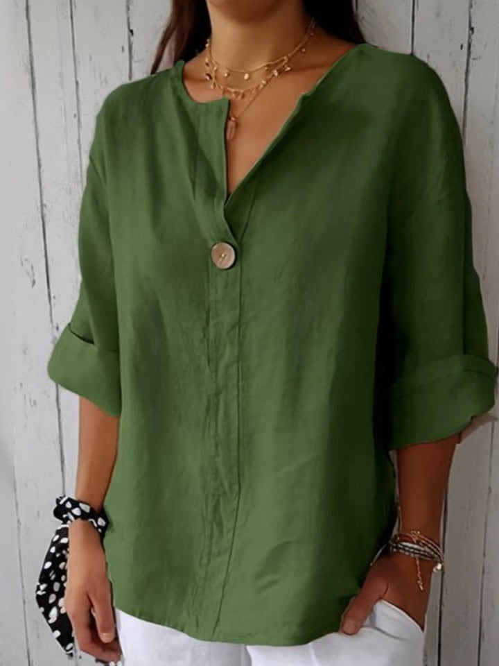 Jessa™ | Relaxed V-Neck Blouse
