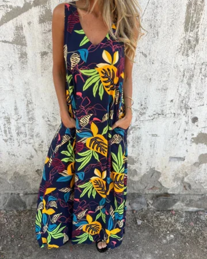 Luna - Floral Dress With Handmade Details