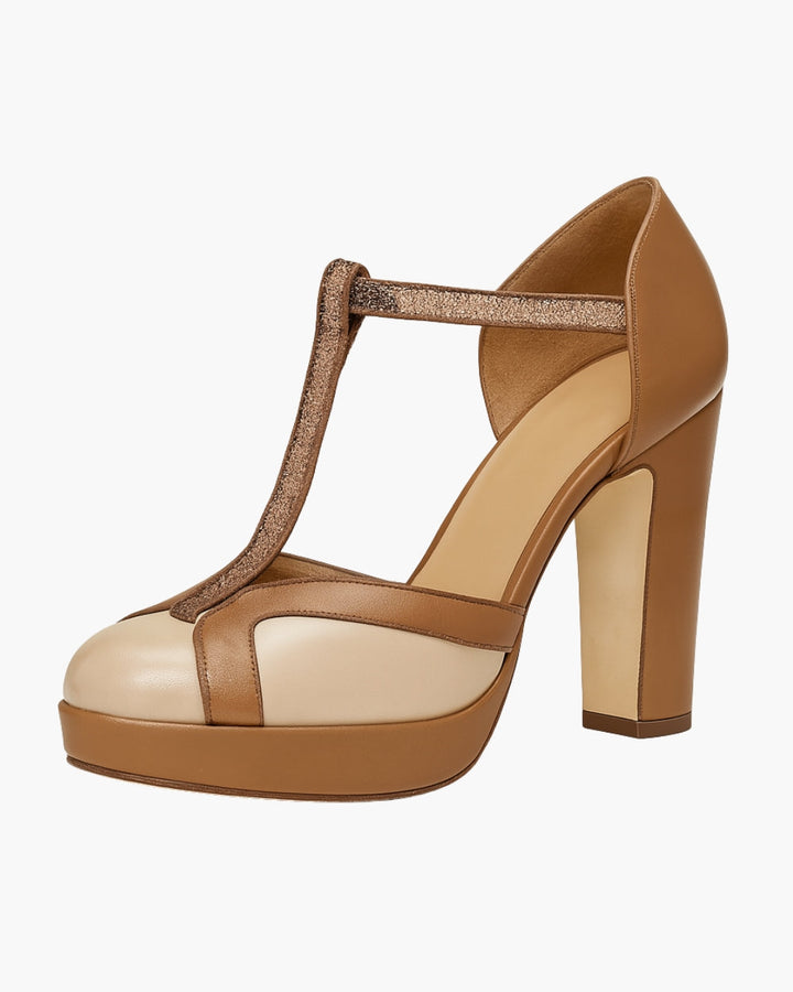 Molena – T-Bar Pumps with Strap
