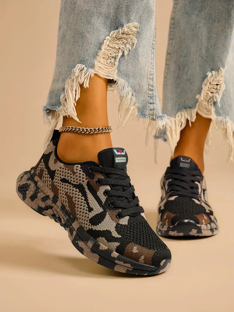 Layla™ - Comfy Wear-Resistant Camo Sneakers