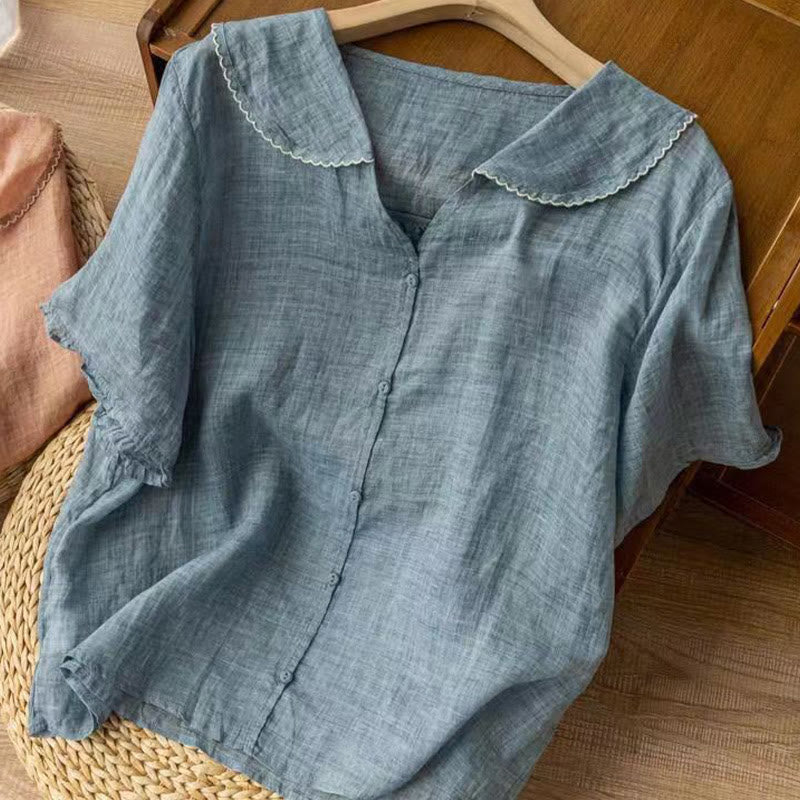Aria | Cotton Half-Sleeve Shirt
