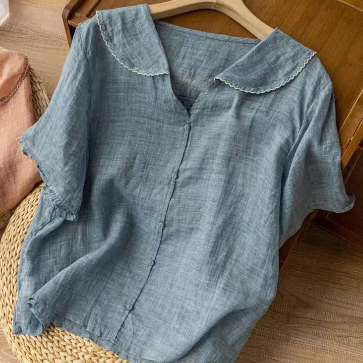 Aria | Cotton Half-Sleeve Shirt