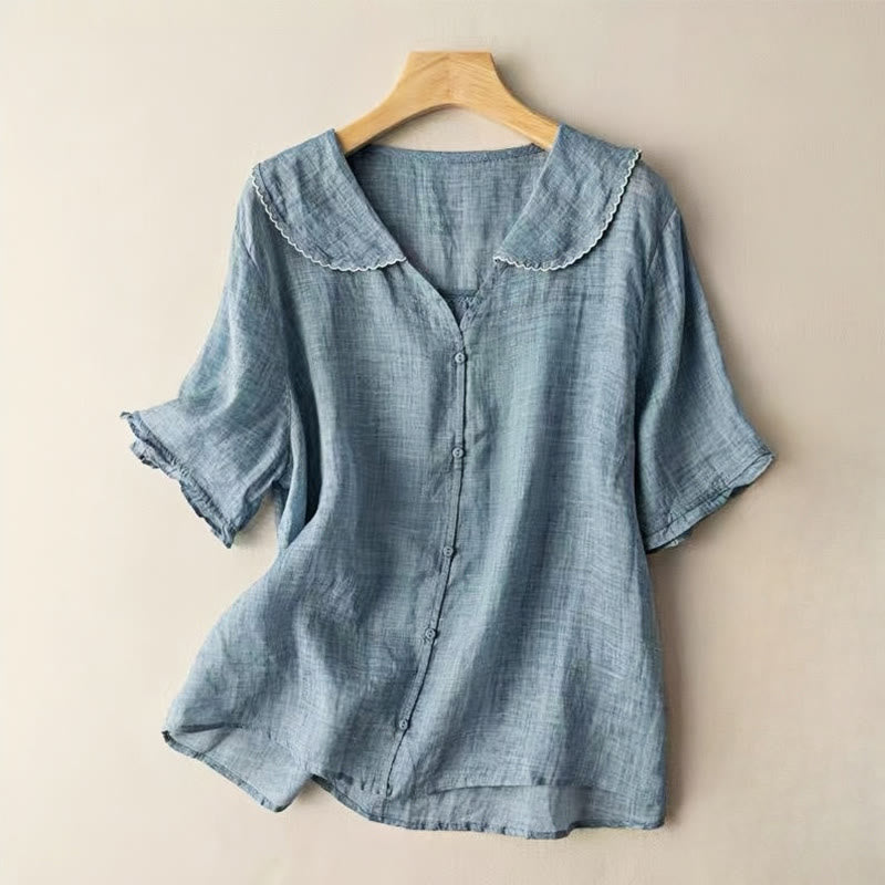 Aria | Cotton Half-Sleeve Shirt