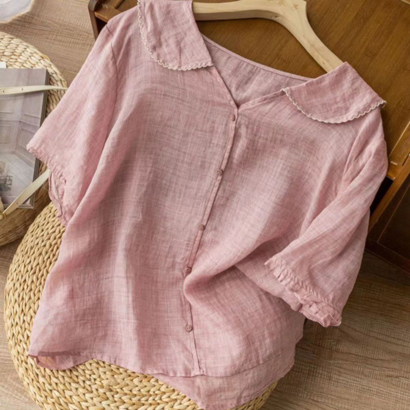 Aria | Cotton Half-Sleeve Shirt