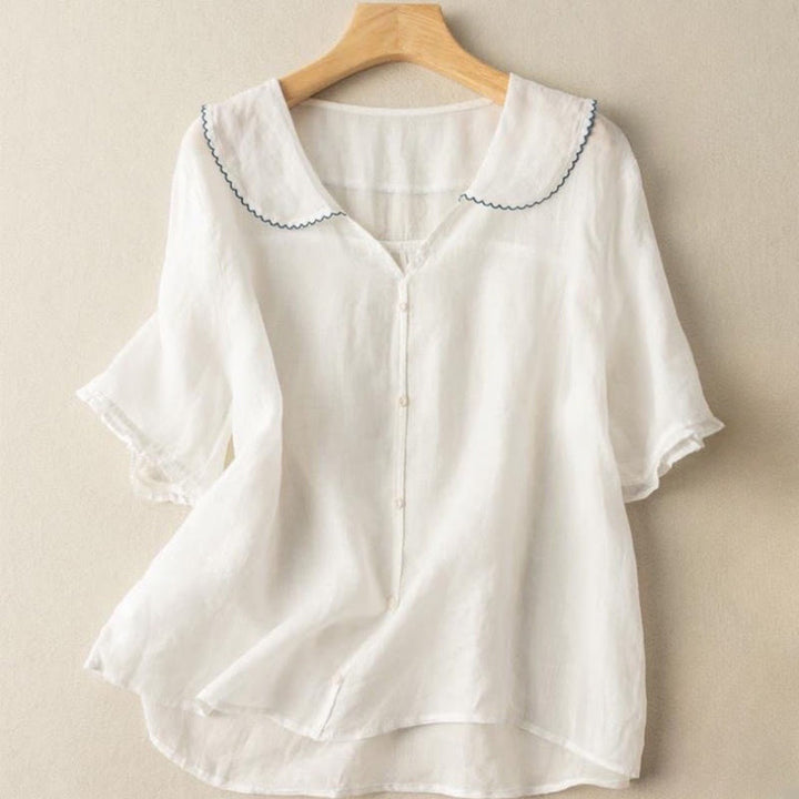 Aria | Cotton Half-Sleeve Shirt