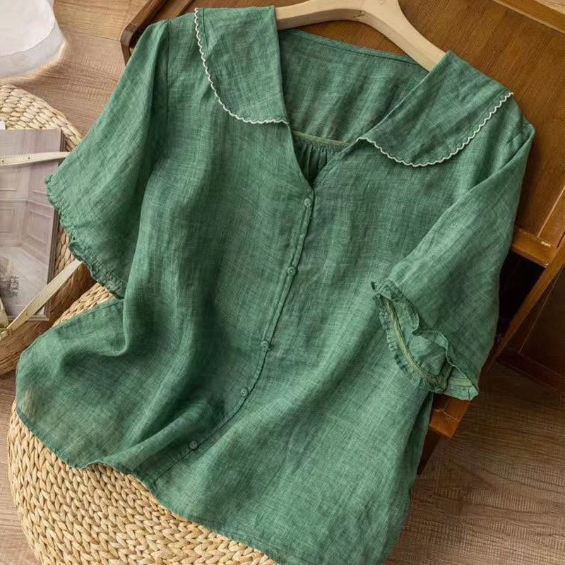 Aria | Cotton Half-Sleeve Shirt