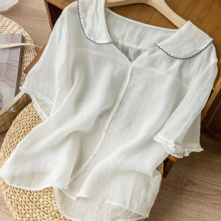 Aria | Cotton Half-Sleeve Shirt