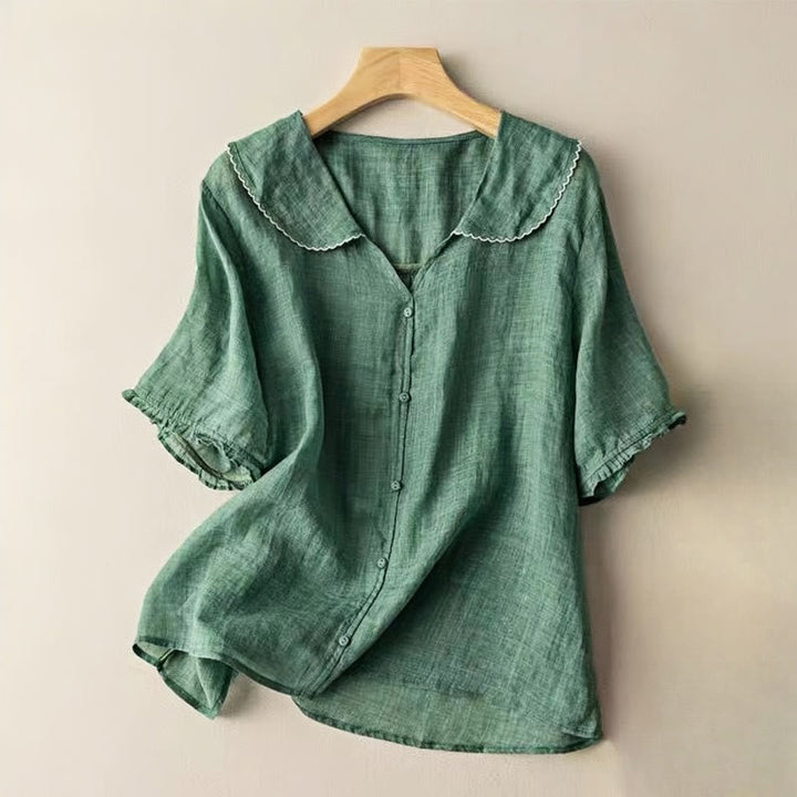 Aria | Cotton Half-Sleeve Shirt