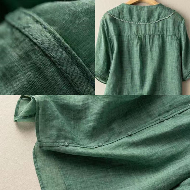 Aria | Cotton Half-Sleeve Shirt