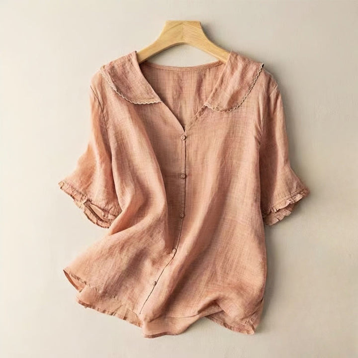 Aria | Cotton Half-Sleeve Shirt