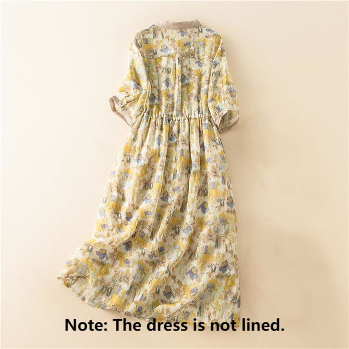 Noemi | Striped Linen Shirt Dress for Breezy Summer Days
