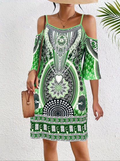 Ophelia | Bohemian Printed Tunic Dress