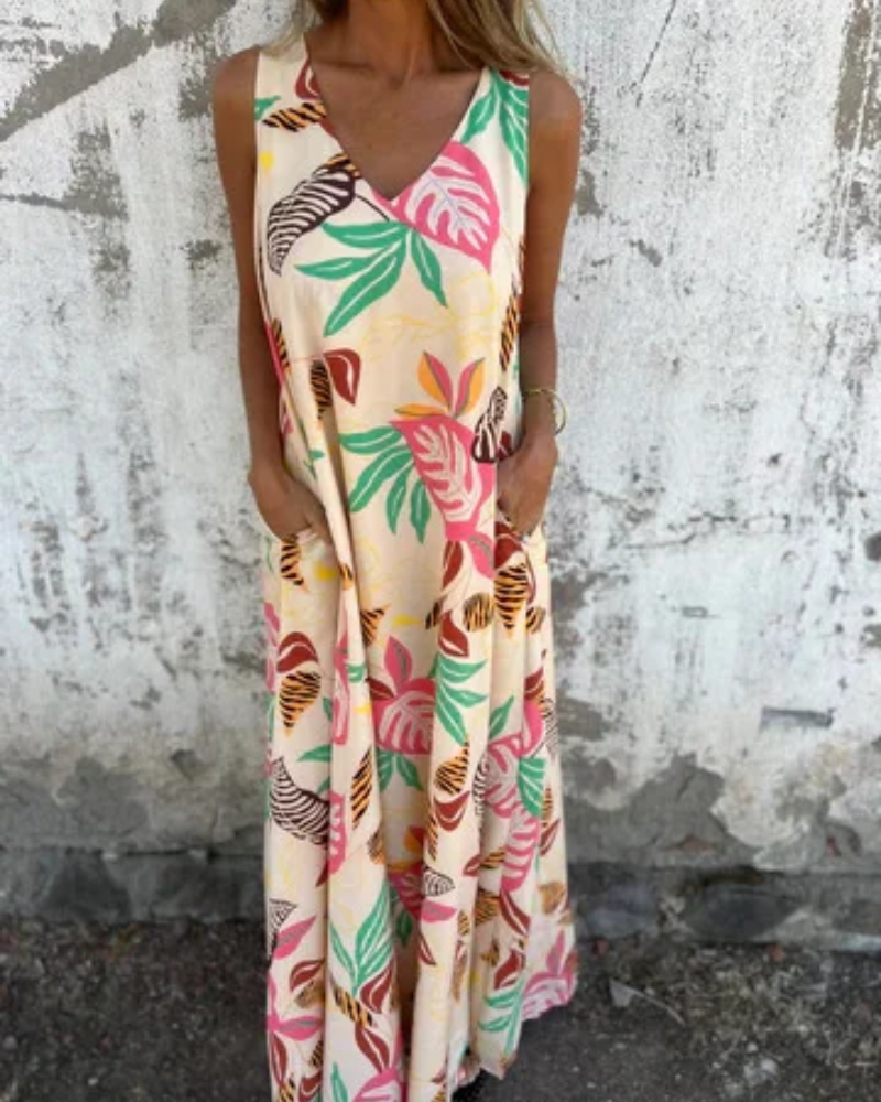 Luna - Floral Dress With Handmade Details