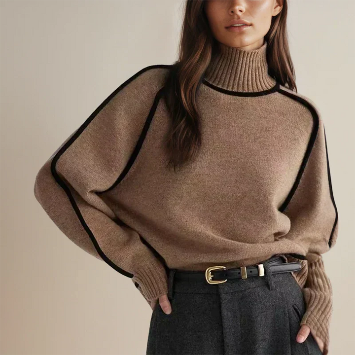 Amanda - Stylish Roll Neck Jumper