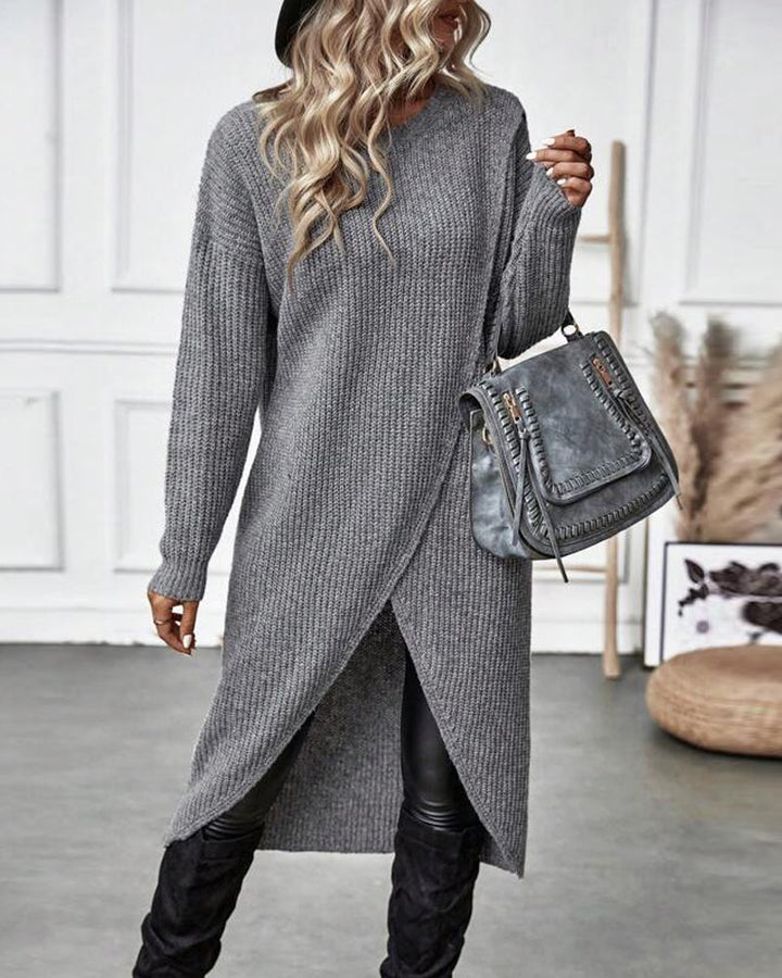 Lotte I Asymmetric Knitted Dress