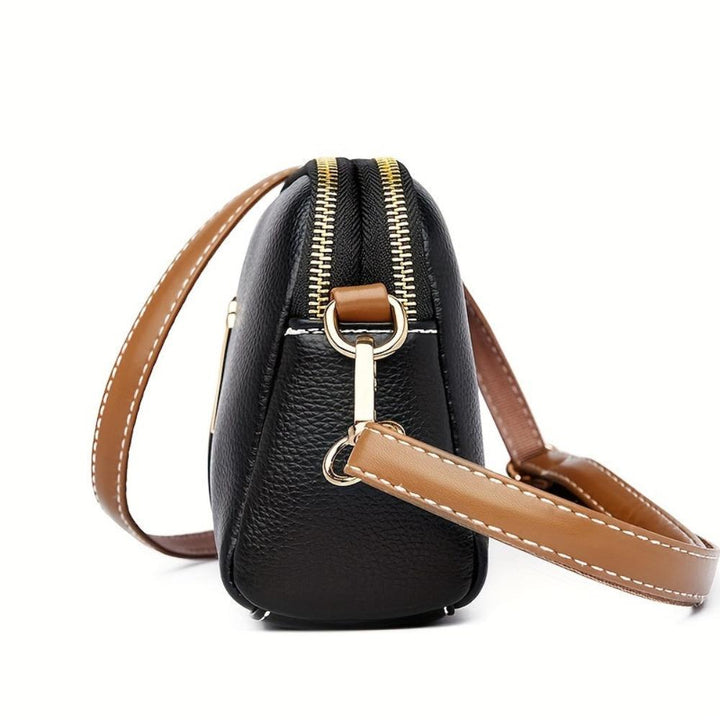 Mila Litchi Textured Crossbody Bag