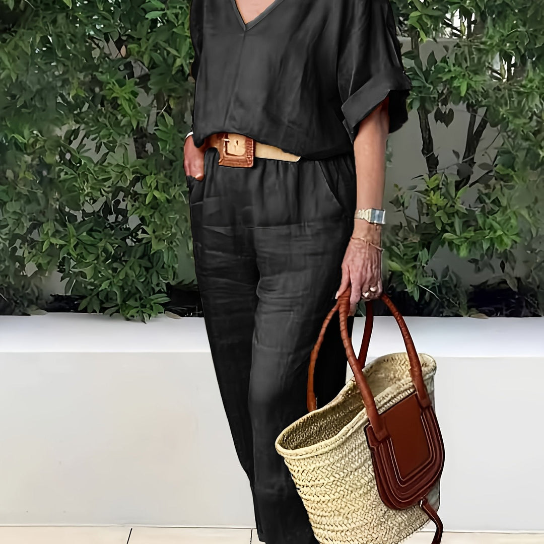 Zoe™ - Chic Top and Pants Set