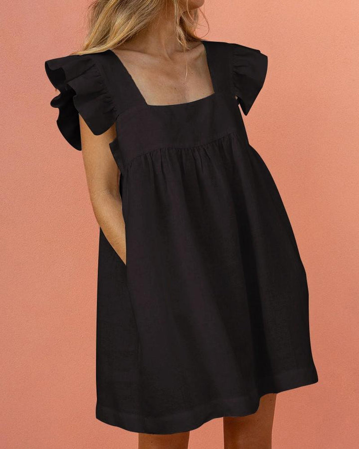 Alyssa - Effortless Flutter Sleeve Dress