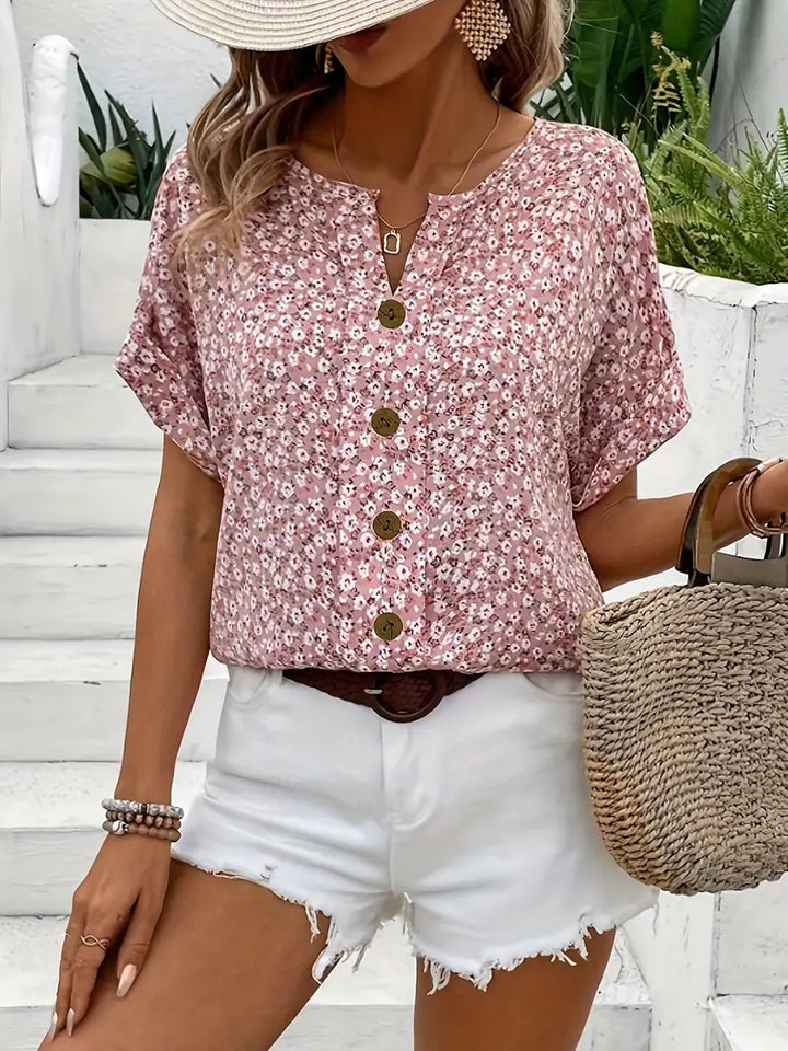 Brigitte – charming floral blouse