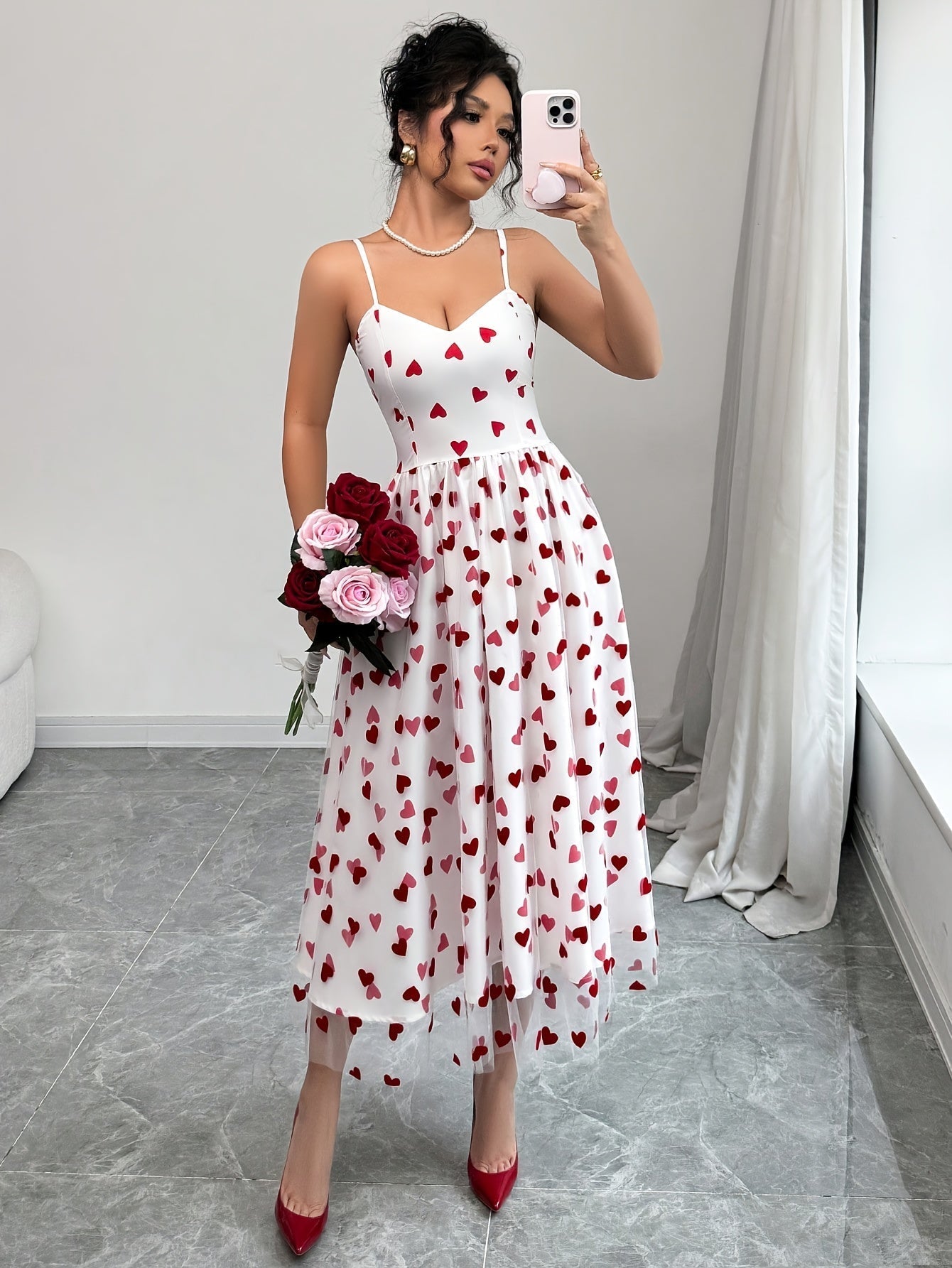 Amora Heart Slip Dress
