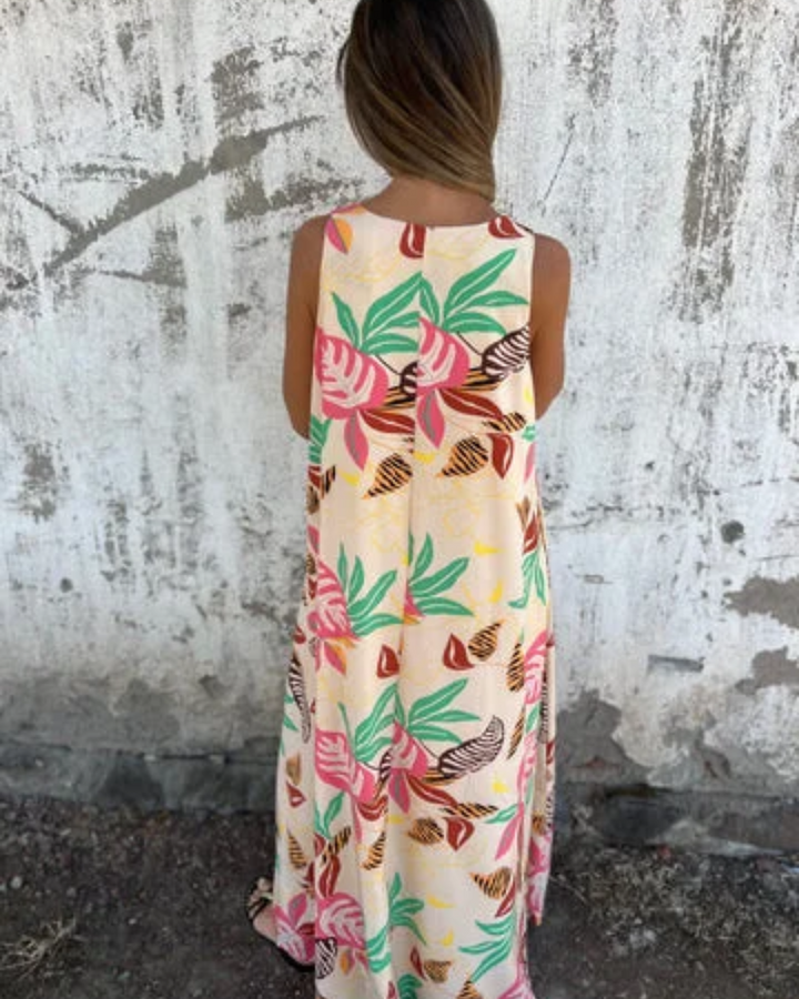 Luna - Floral Dress With Handmade Details