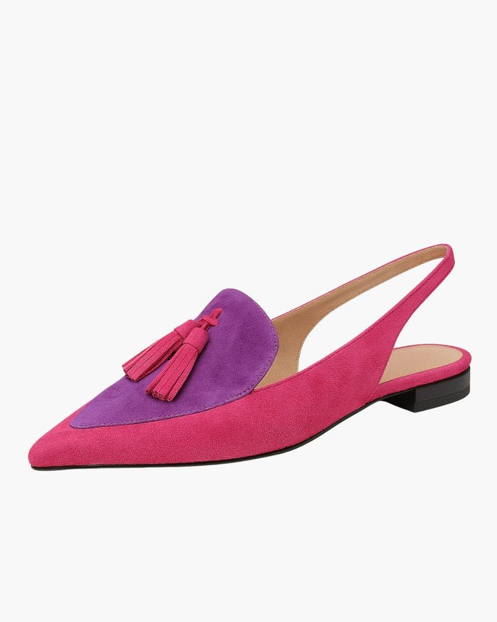 Quelia – Pointed Slingbacks with Tassels