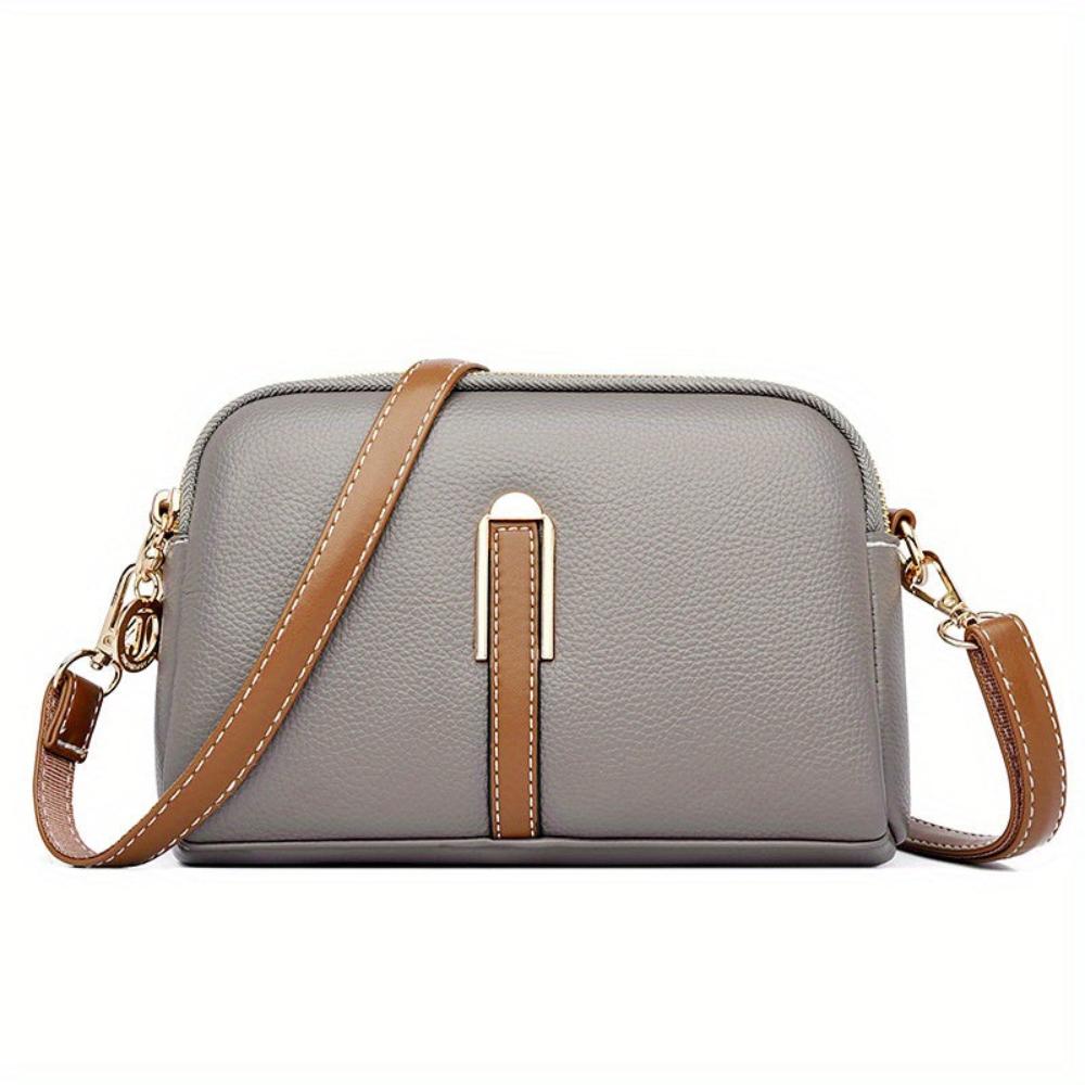 Mila Litchi Textured Crossbody Bag