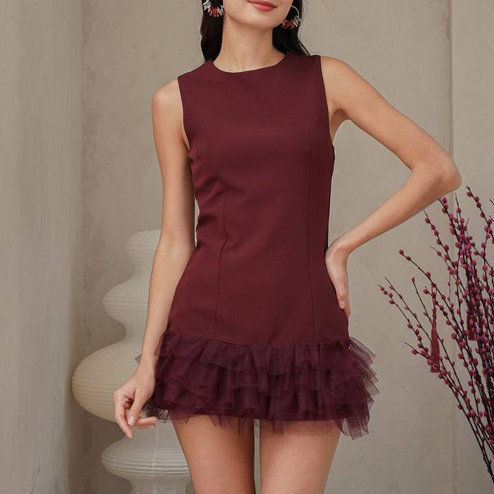 Grace - Chic Mesh Mini Dress