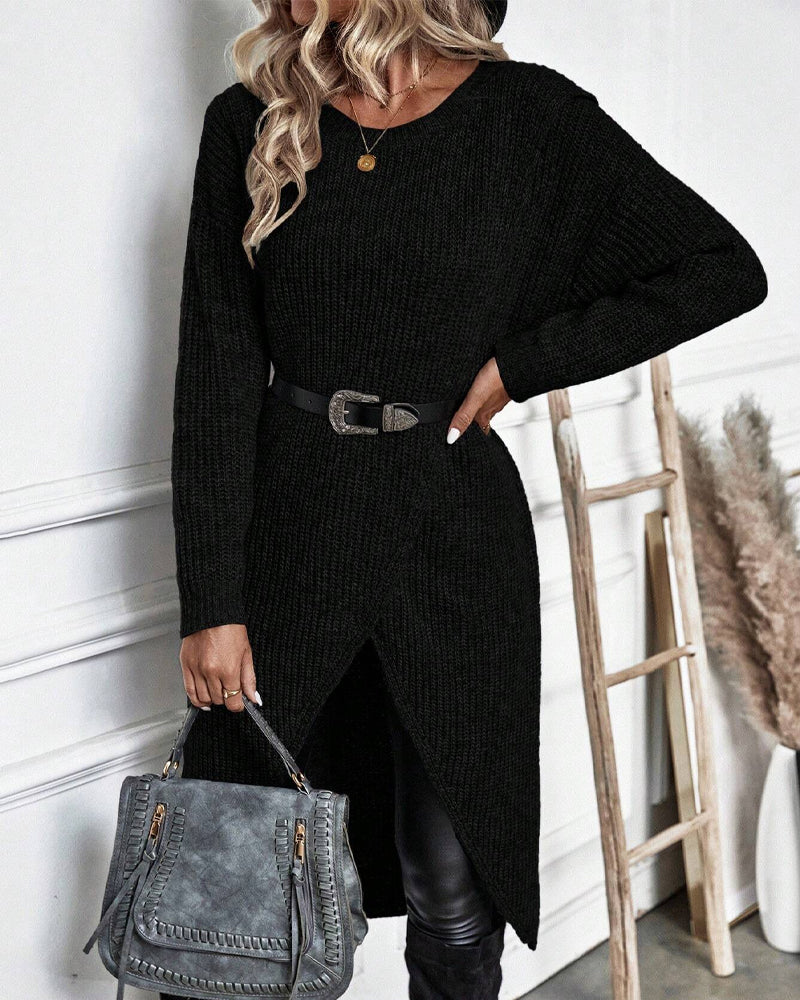 Lotte I Asymmetric Knitted Dress