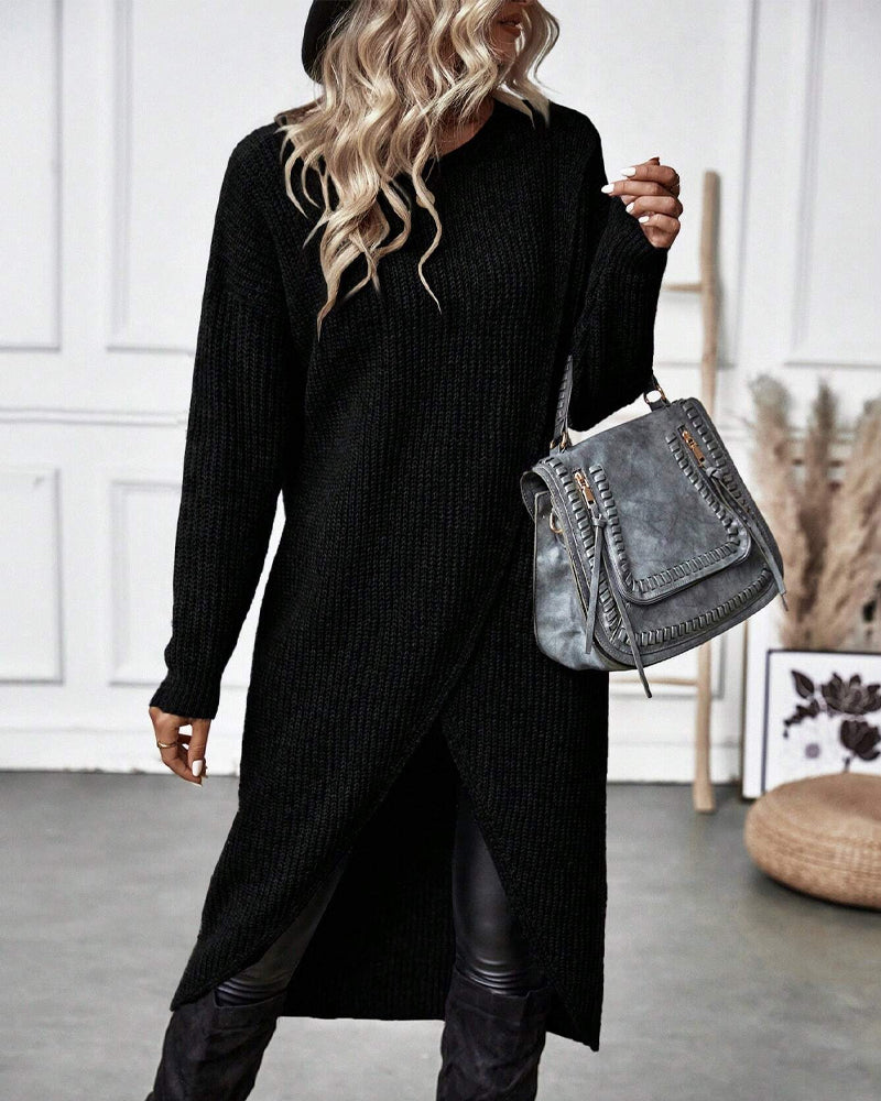Lotte I Asymmetric Knitted Dress