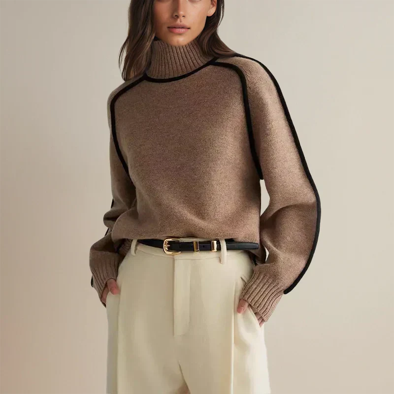 Amanda - Stylish Roll Neck Jumper