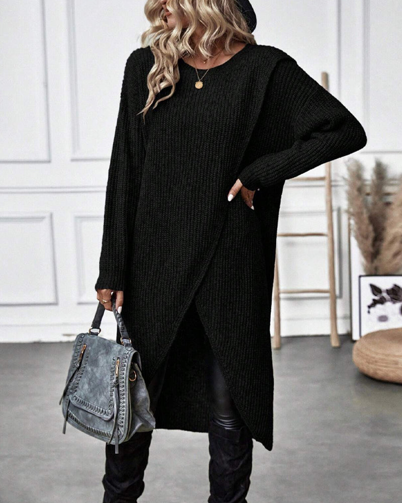 Lotte I Asymmetric Knitted Dress