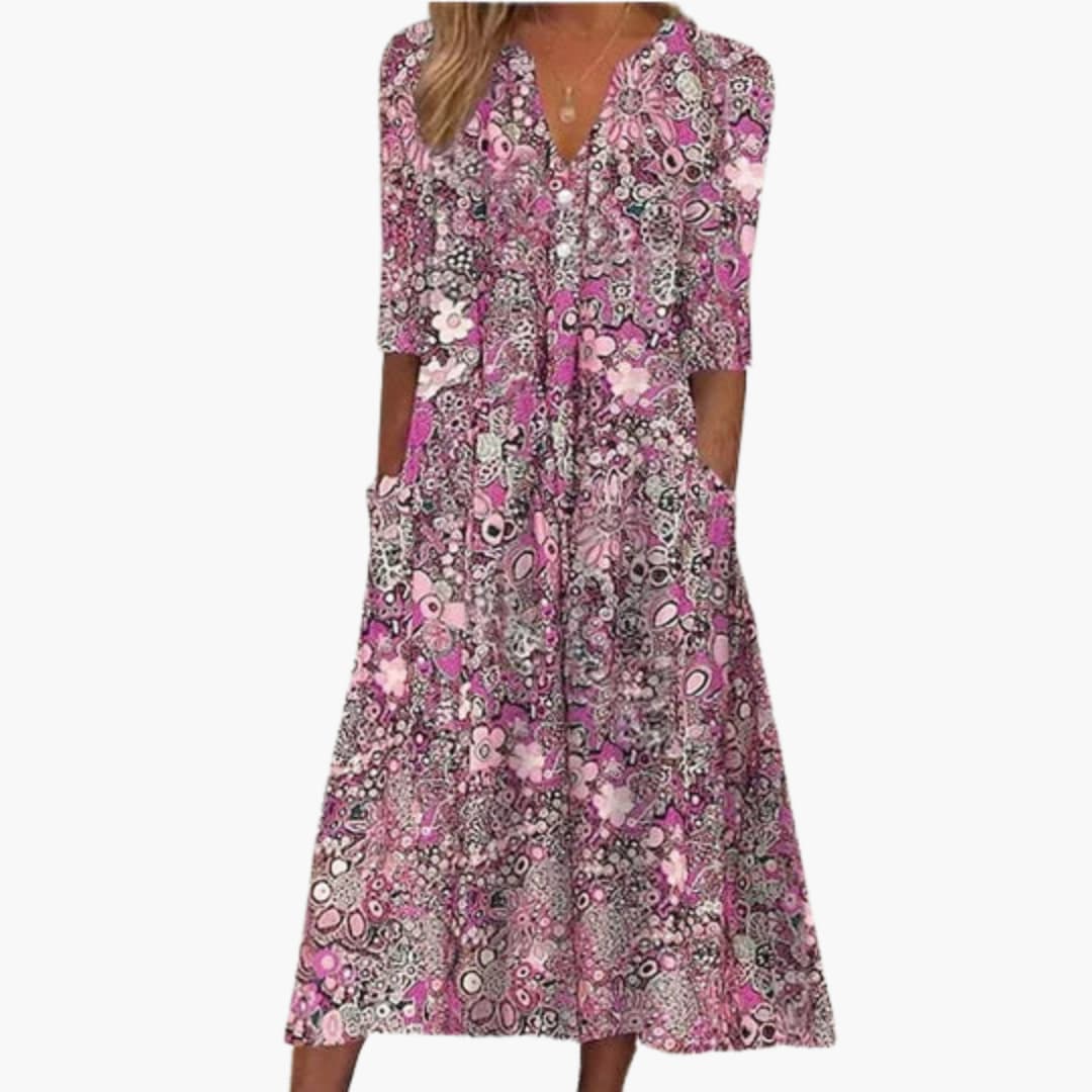Luna – Bohemian Midi Dress