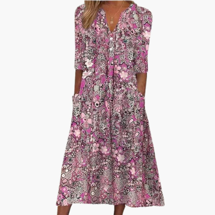 Luna – Bohemian Midi Dress